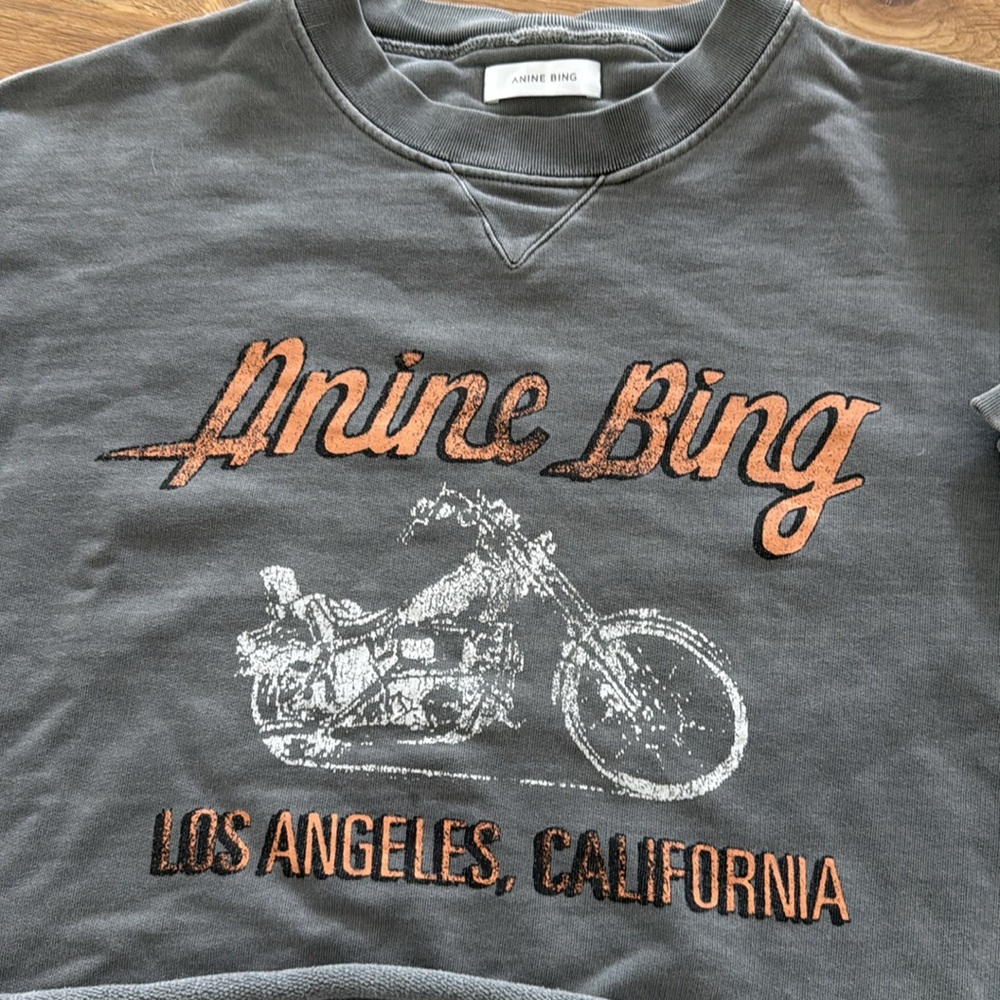 Anine Bing Ramona Sweatshirt - CROPPED - Picture 2 of 5